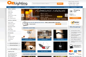 ozLighting - AbleCommerce 7.0.7 Site hosted and managed by Drundo
